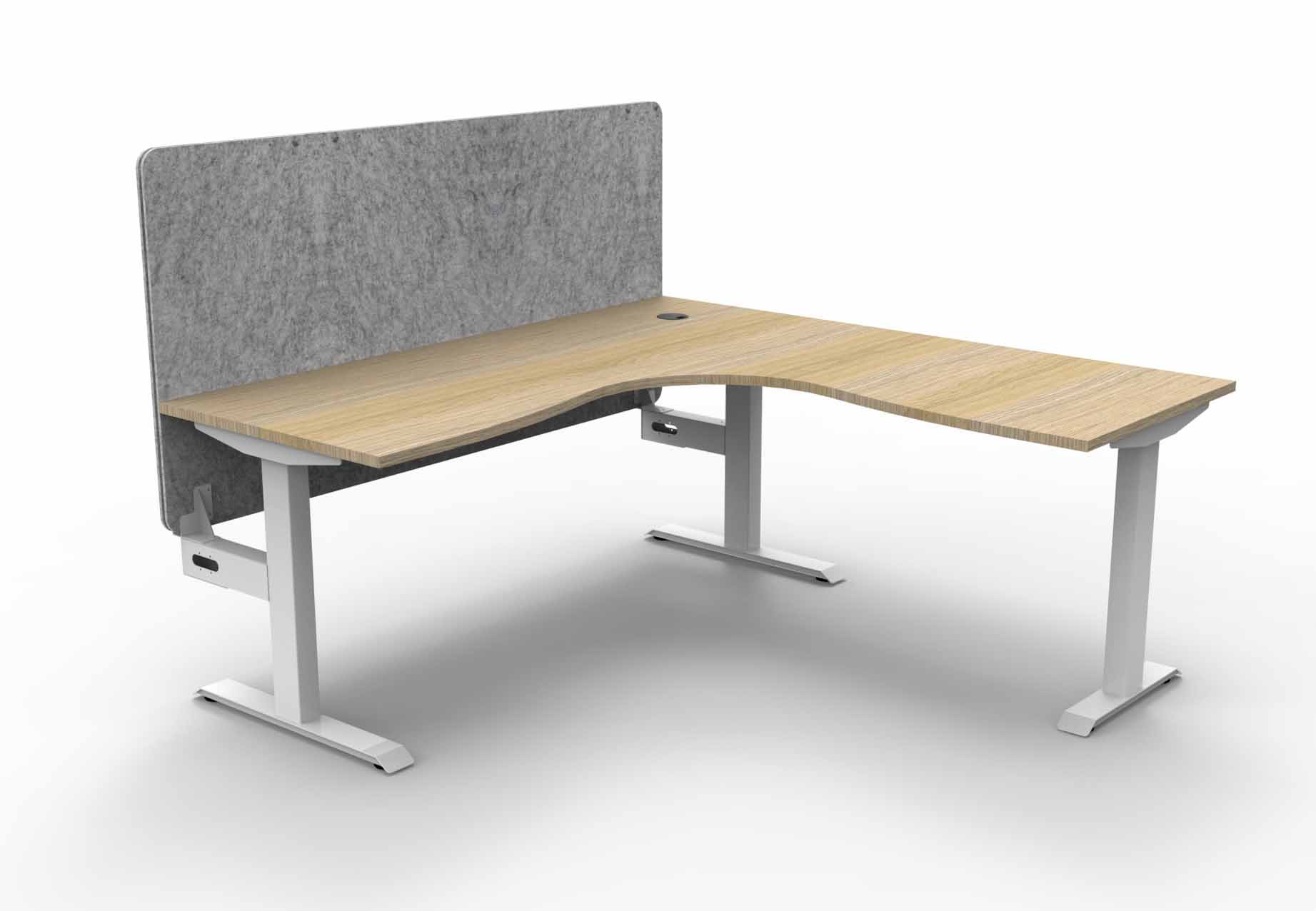 Boost Static Corner Workstation - with Eco Screen